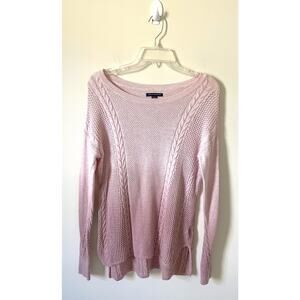 American Eagle Ombre Cotton Wool Blend Oversized Sweater Pink Size XS